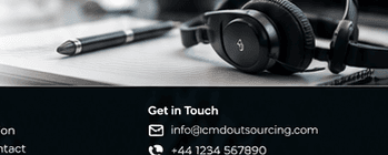Customer specialist headset on desk